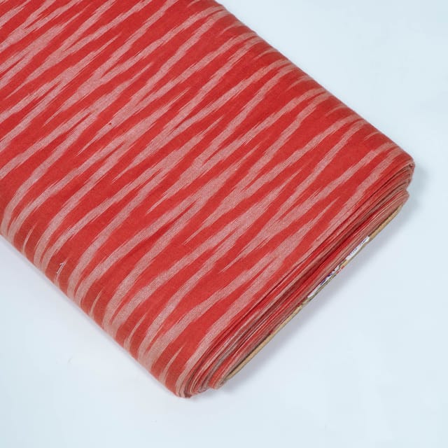Gajree Color Chevron Design Cotton Ikat Fabric