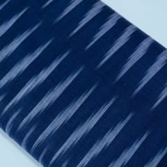 Blue and White Design Cotton Ikat Fabric