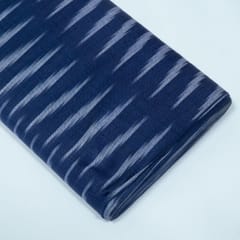 Blue and White Design Cotton Ikat Fabric