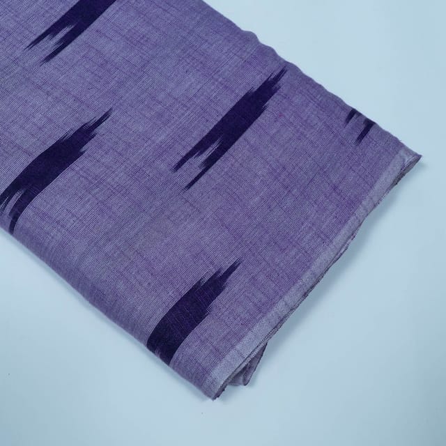 Purple and Voilet Design Cotton Ikat Fabric