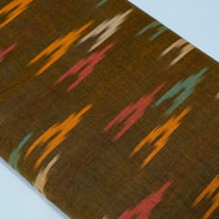 Green and MultiColor Design Cotton Ikat Fabric