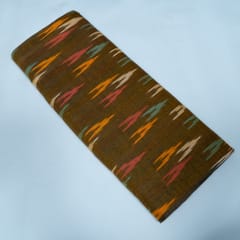 Green and MultiColor Design Cotton Ikat Fabric