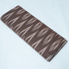 Wine Color Cotton Ikat Fabric