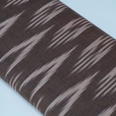Wine Color Cotton Ikat Fabric