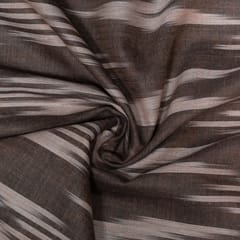 Wine Color Cotton Ikat Fabric