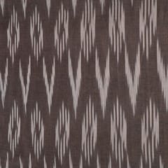 Wine Color Cotton Ikat Fabric