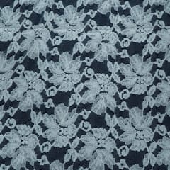 White Dyeable Circle Design Cotton Nylon Net Fabric