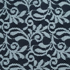 White Dyeable Geometric Design Cotton Nylon Net Fabric