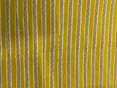 Yellow Stripes Cotton Cambric Fabric