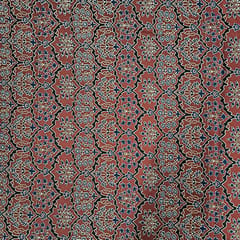 Maroon Colour Cotton Cambric Printed Fabric