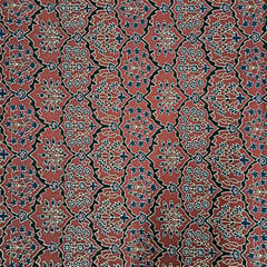 Maroon Colour Cotton Cambric Printed Fabric