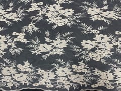 Dyeable Embroidered Net White Floral