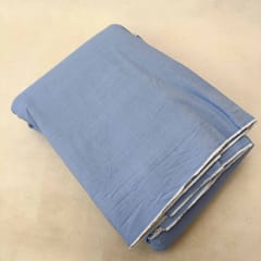 Sky Blue Colour Cotton Chambrey Fabric