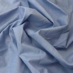 Sky Blue Colour Cotton Chambrey Fabric