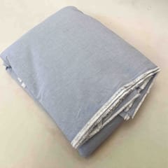 Sky Blue Colour Cotton Chambrey Stripes Fabric