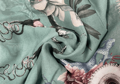 Georgette Turkish Blue Floral