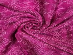Chiffon Hot Pink Geometric