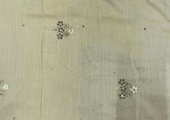 Embroidered Cotton Mehndi Green Floral