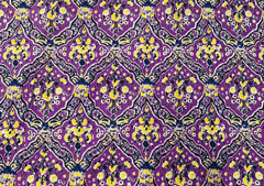 Printed Cotton Voil Purple Abstract
