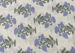 Printed Cotton Cambric Off White Floral