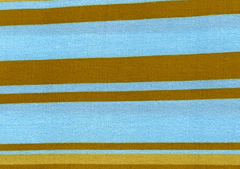 Cotton Cambric Blue Yellow Stripes Print