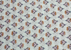 Printed Cotton Cambric Sea Green MultiColour Floral