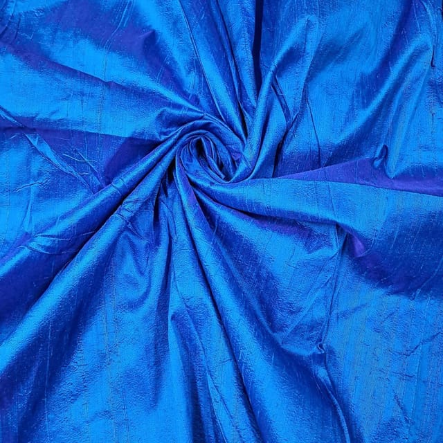 Royal Blue Colour 70Gm Raw Silk Fabric