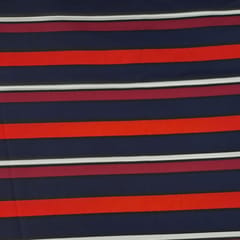 Multi Colour Crepe Printed Fabric