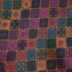 Multi Colour Georgette Printed Fabric