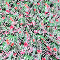 Multi Colour Chiffon Printed Fabric