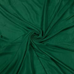 Bottle Green Colour Flat Chiffon Fabric
