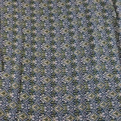Bottle Green Colour Boashan Georgette Printed Fabric