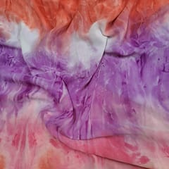 Multi Colour Georgette Crepe Printed Fabric