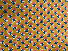 Yellow Floral Cotton Fabric