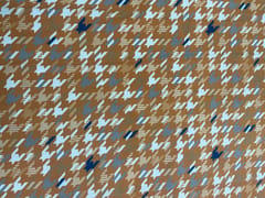 Mustard Abstract Banana Crepe Fabric