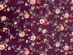 Purple Floral Cotton Lizzybizzy Fabric