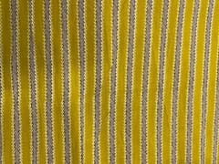Yellow Stripes Cotton Cambric Fabric