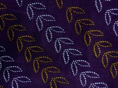 Royal Purple Floral Chinon Chiffon Fabric