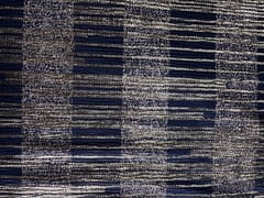 Navy Blue Plated Design Fabric
