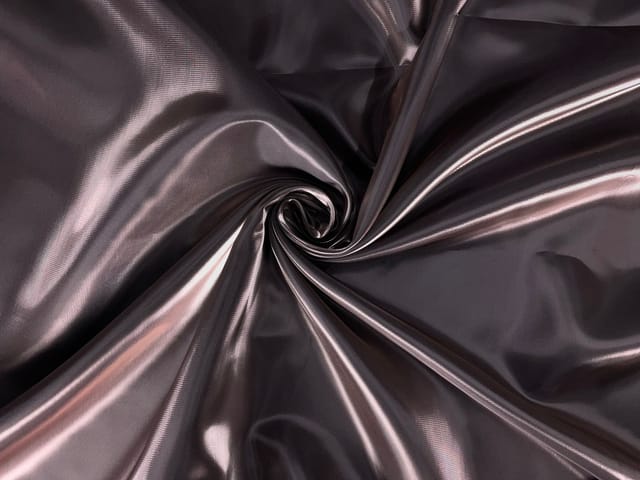 Dark Grey Plain Imported Versace Satin Fabric