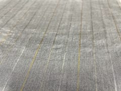 White Zari Stripes Dyeable Pure Organza Fabric
