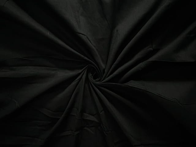 Black Plain Cotton Fabric