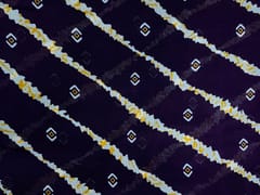 Royal Purple & White Stripes Chinon Chiffon Fabric