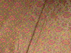 MultiColour Colour Floral Resham Brocade Silk Fabric