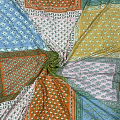 Multi Colour Rayon Printed Fabric