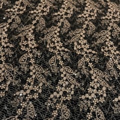 Mouse Colour Net Embroidered Fabric