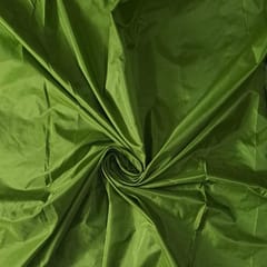 Mehendi Green Colour Poly Silk Fabric (N152)