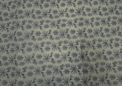 Printed Cotton Cambric Cream Black Floral