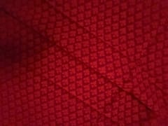 Red Floral Cotton Cambric Fabric