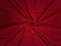 Red Leaves Cotton Cambric Fabric